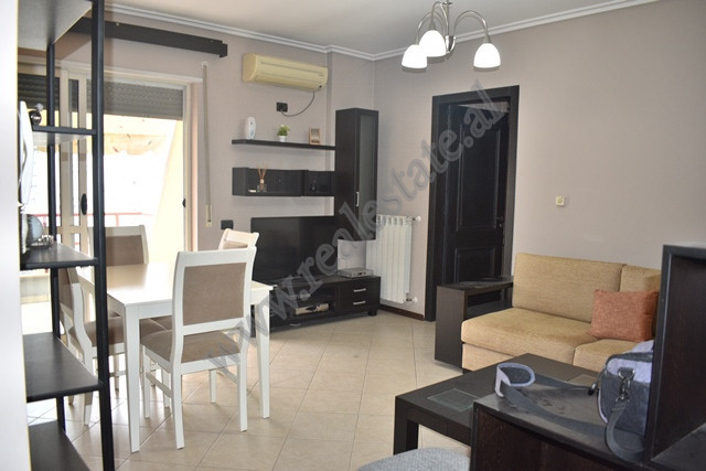 Two-bedroom apartment for rent in Milto Tutulani street in Tirana, Albania.
It is placed on the eig